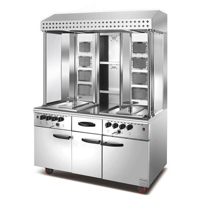 خرید الکتریکی و گاز عمودی / ایستاده نوع تجاری Shawarma ماشین تنظیم شده برای مرغ BBQ گرل تولید آنلاین