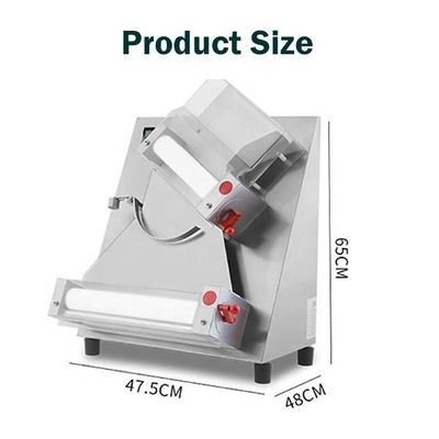 ماشین فشار خمیر پیتزا / ماشین رول خمیر پیتزا 480*560*700mm
