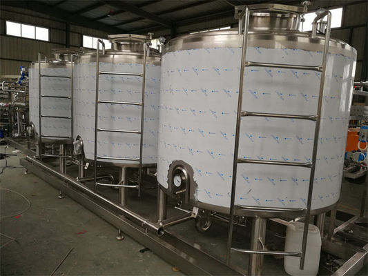 سیستم CIP سفارشی صاف در محل خط تولید شیر منجمد برای خط تولید لبنیات
